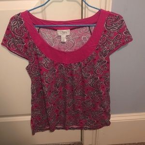 pink paisley comfy LOFT shirt